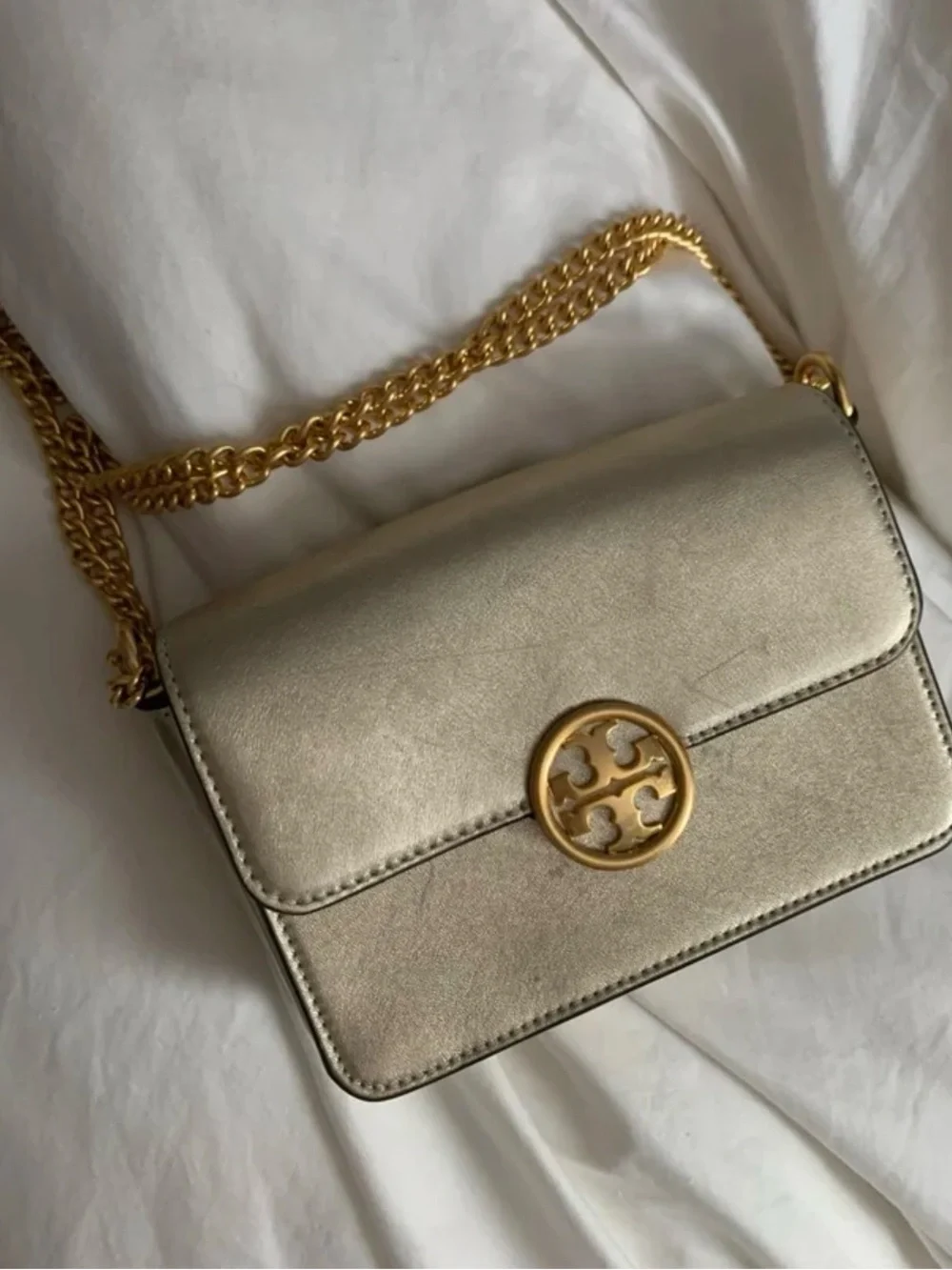 Tory Burch Metallic Gold Bag